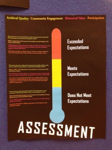 Assessment Section of Oral History Poster